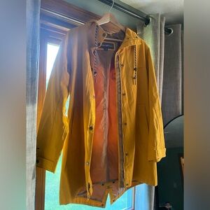 Eddie Bauer Yellow Rain Jacket